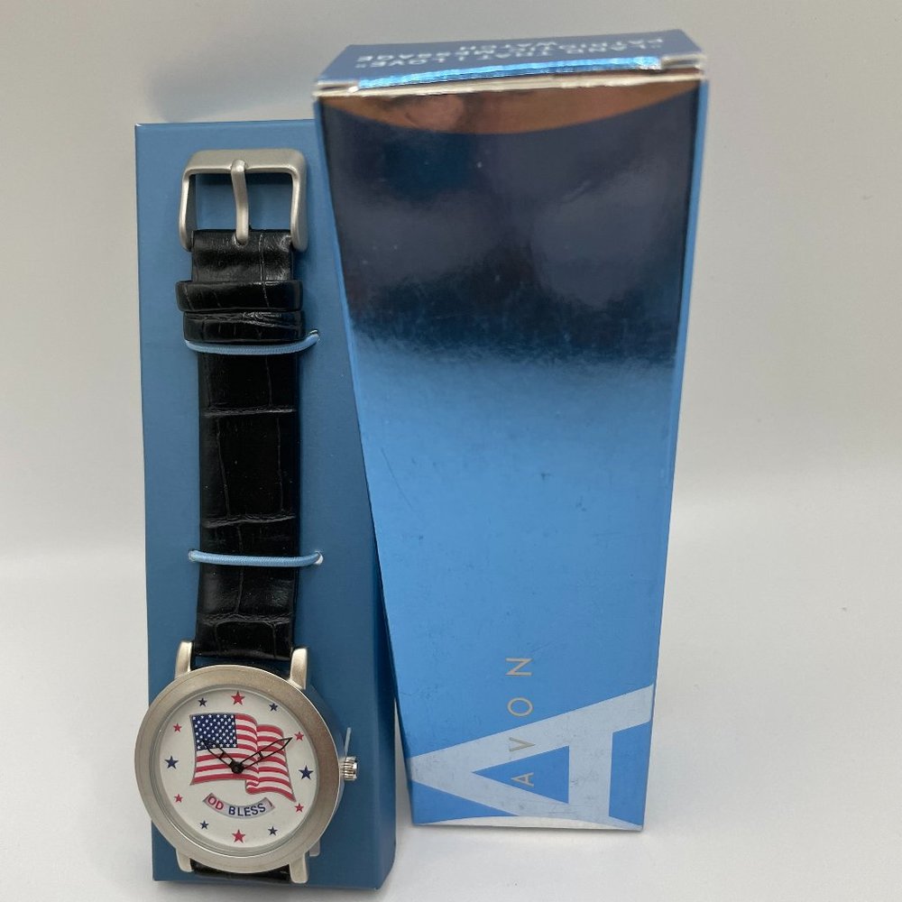 Avon "Land that I Love" Patriotic Message Watch